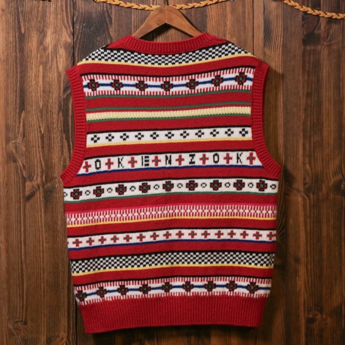 겐조 페어아일 니트 베스트 상품이미지6