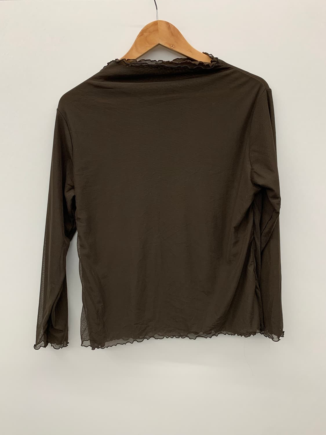 시스루 브라운 탑 상품이미지8