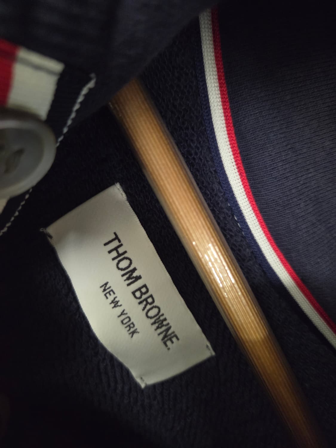 톰브라운 네이비 4선 후드 가디건 상품이미지3