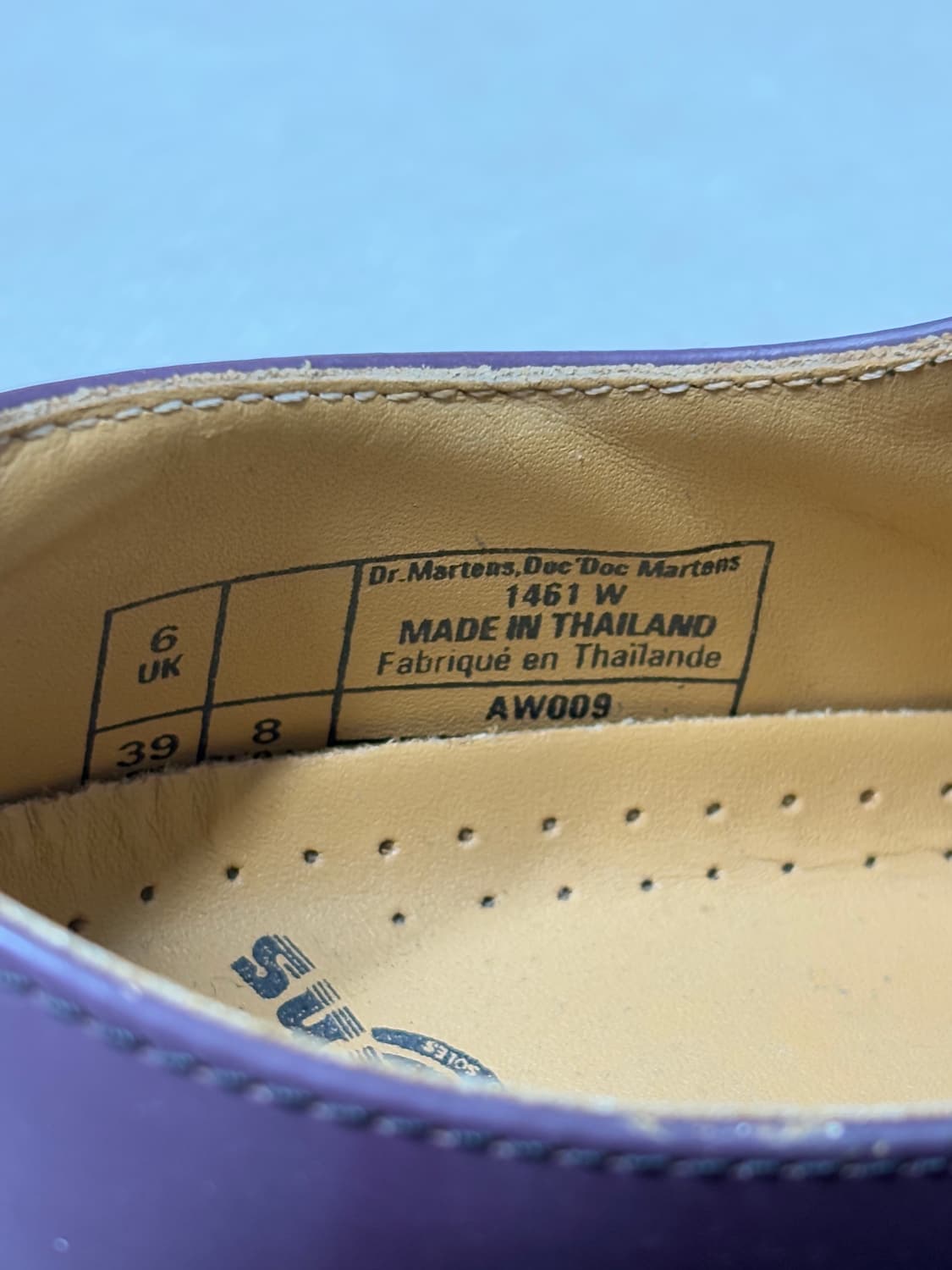 닥터마틴 1461 3홀 보라 퍼플 워커 신발 상품이미지3