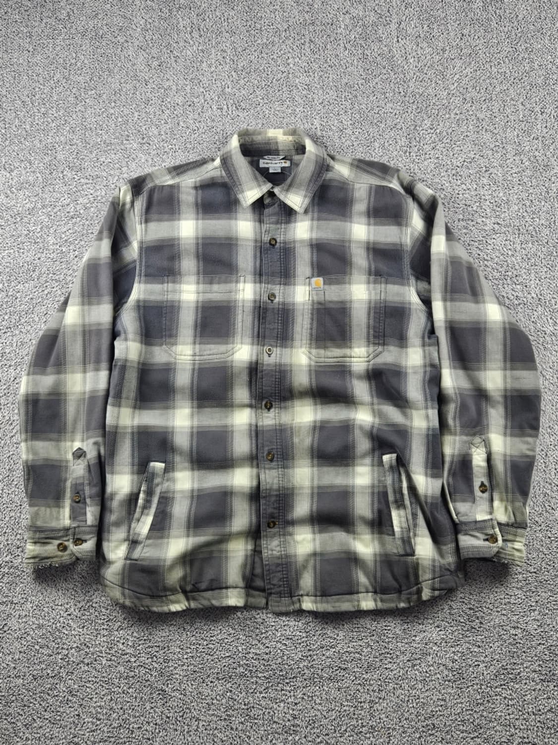 칼하트 헤비 플리스 체크 셔츠 워크 자켓 ( L ) / 10722 상품이미지2