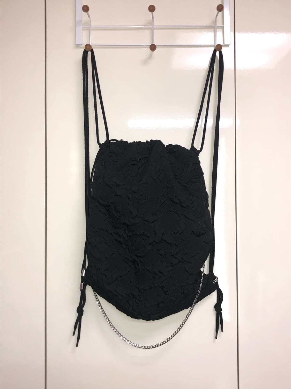 쓰리웨이 스트링 백팩 3WAY STRING BACK PACK (블랙) 상품이미지1