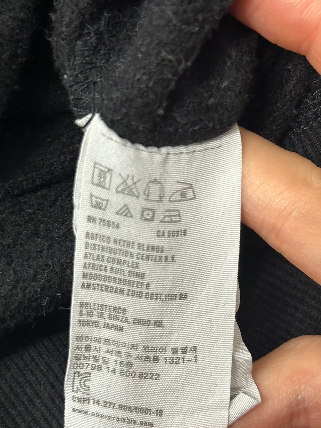 아베크롬비 스펠빅로고  후드 블랙 XL 상품이미지5