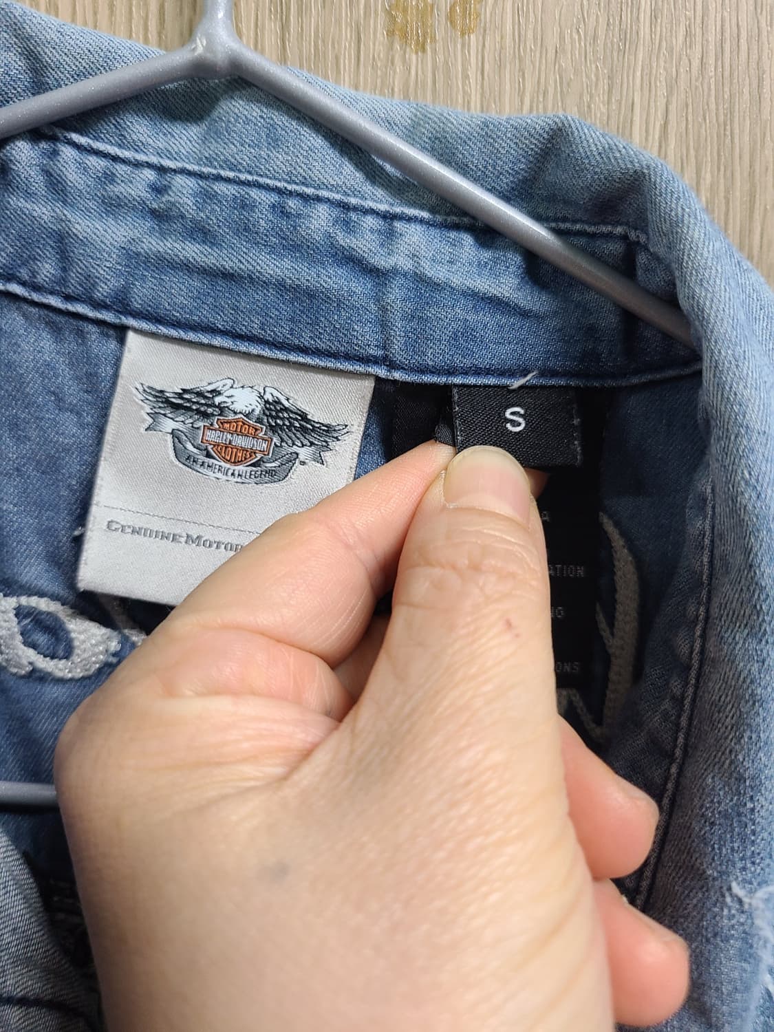 할리데이비슨 데님 셔츠 상품이미지2