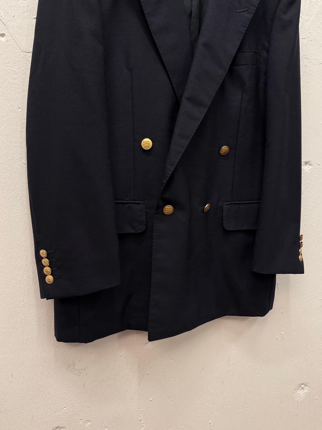 L) Burberrys Wool & Mohair Gold Button D 상품이미지3