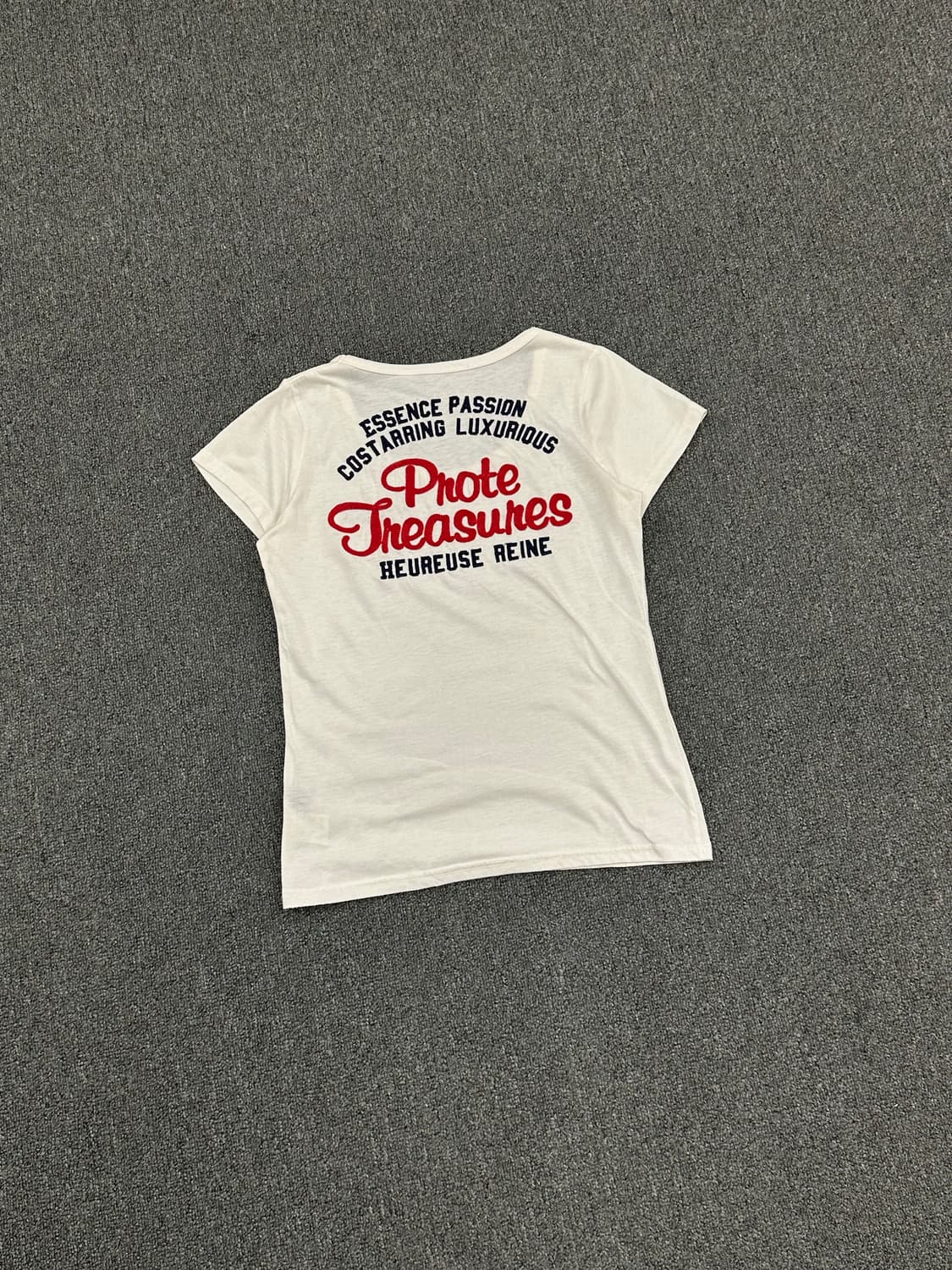 OS)INGNI vintage 여성 자수 패치 반팔 상품이미지6