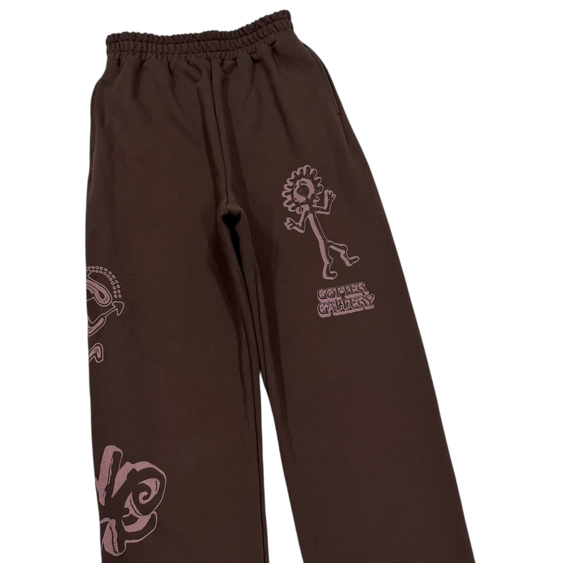가터갤러리 브라운 에스닉 두들 스웻팬츠 바지 M 상품이미지2