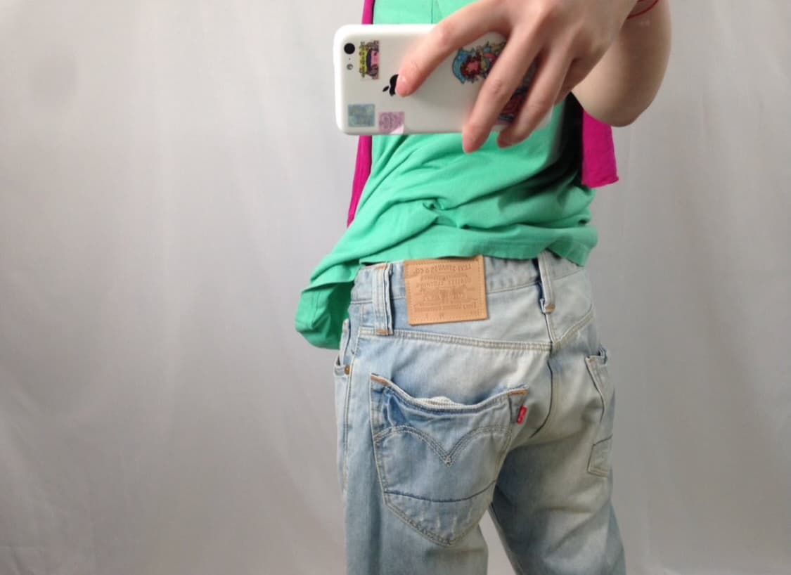 (상태 AAA) Levis 523 리바이스 523 연청 데님 스트레이트핏 상품이미지4