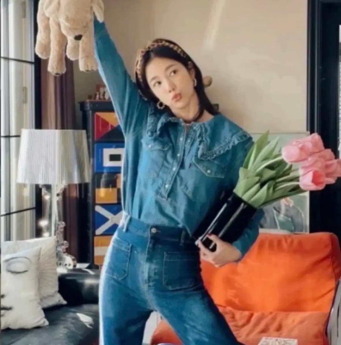 ganni데님셔츠 상품이미지1