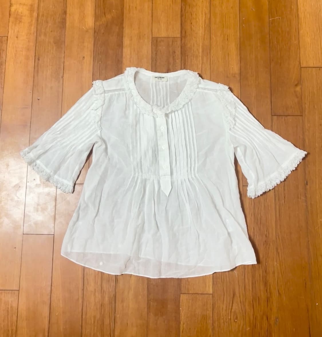 자딕앤볼테르 화이트 블라우스 상품이미지3