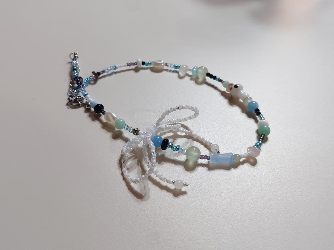 핸드메이드 비즈 목걸이 상품이미지2