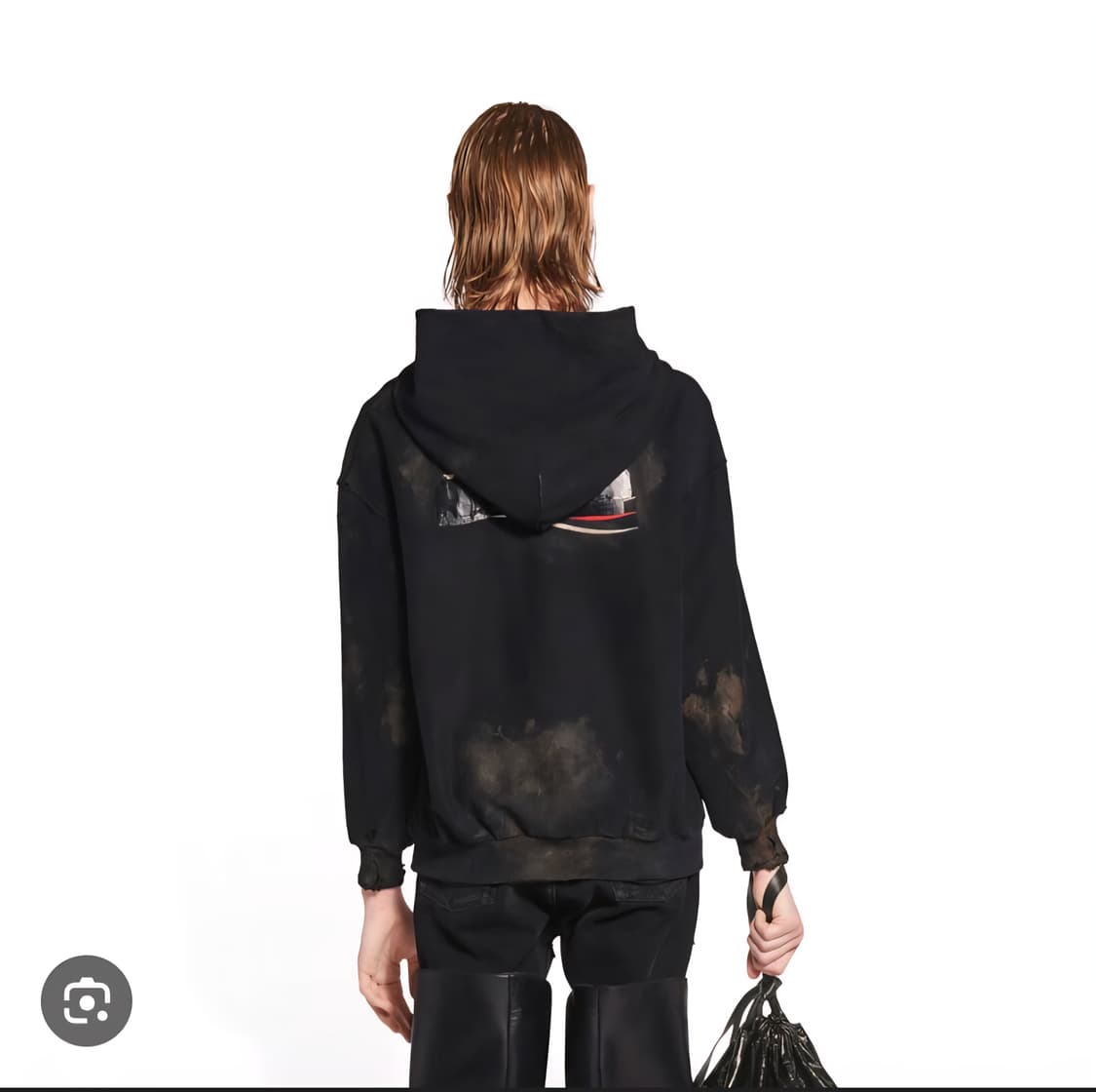 발렌시아가 개퍼 더티 집업 후드 티셔츠 머드 상품이미지2