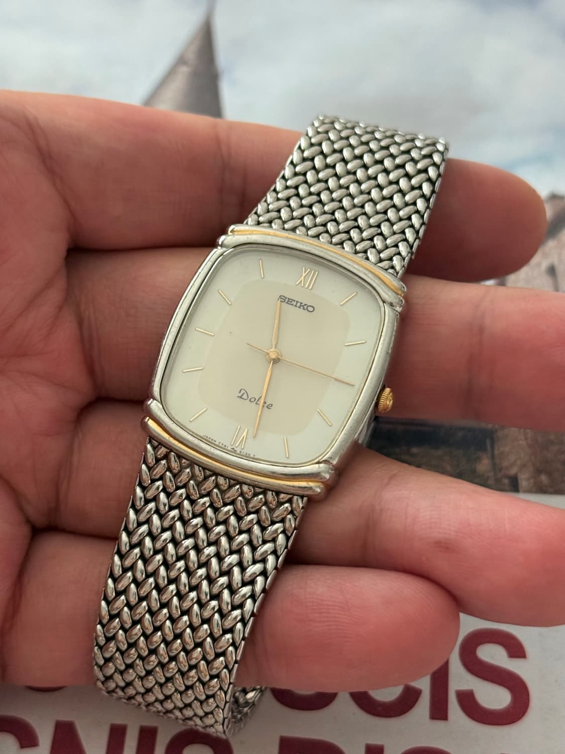 Seiko 세이코 쿼츠 Dolce 스퀘어 1988 상품이미지3
