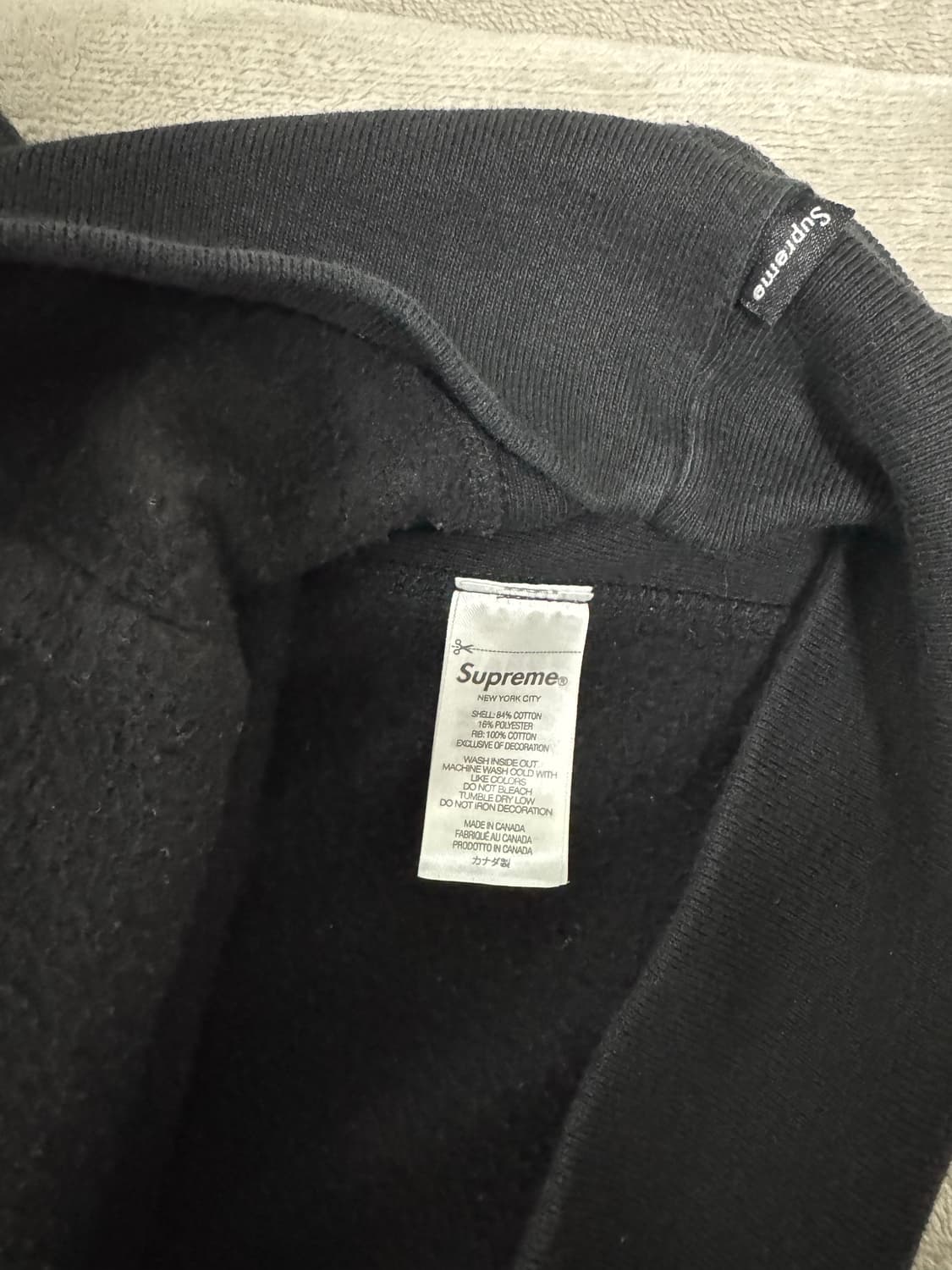 슈프림 박스로고 후드 스웨트셔츠 블랙 - 24FW 상품이미지4