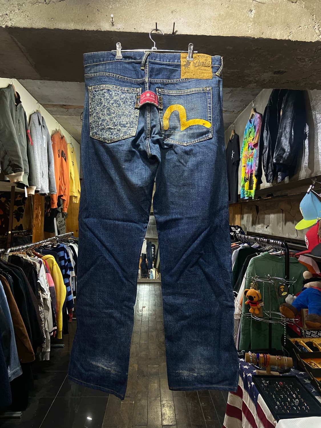 Evisu 에비수 시걸 프린팅 포인트 데님팬츠 상품이미지2