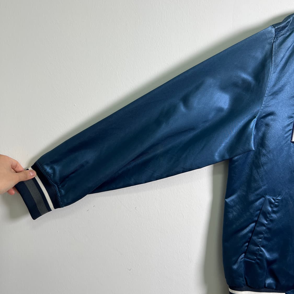 Noton jeans 노튼 진스 네이비 스타디움 자켓 L 상품이미지6