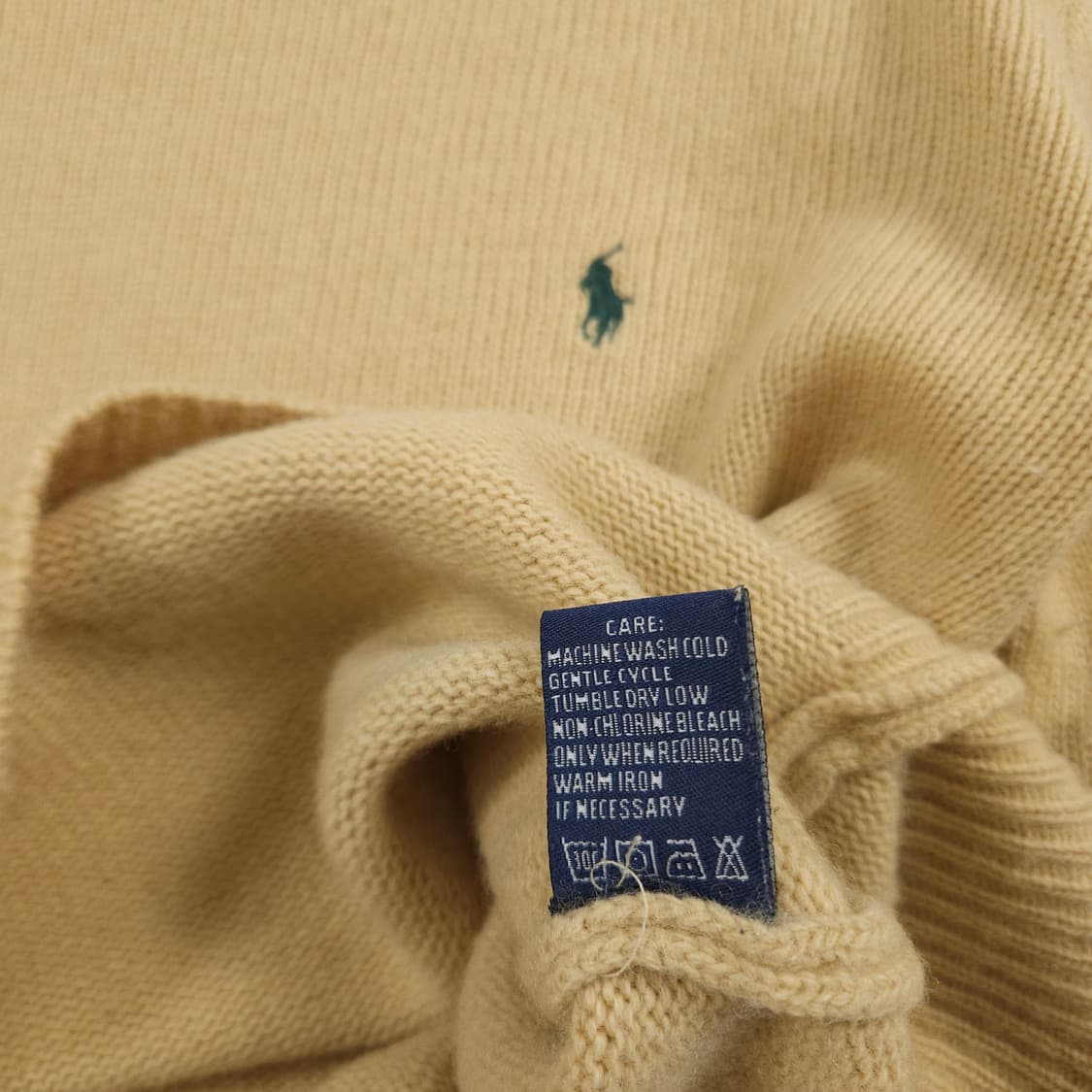 S(90) 폴로 랄프로렌 램스울 니트 베이지 상품이미지5