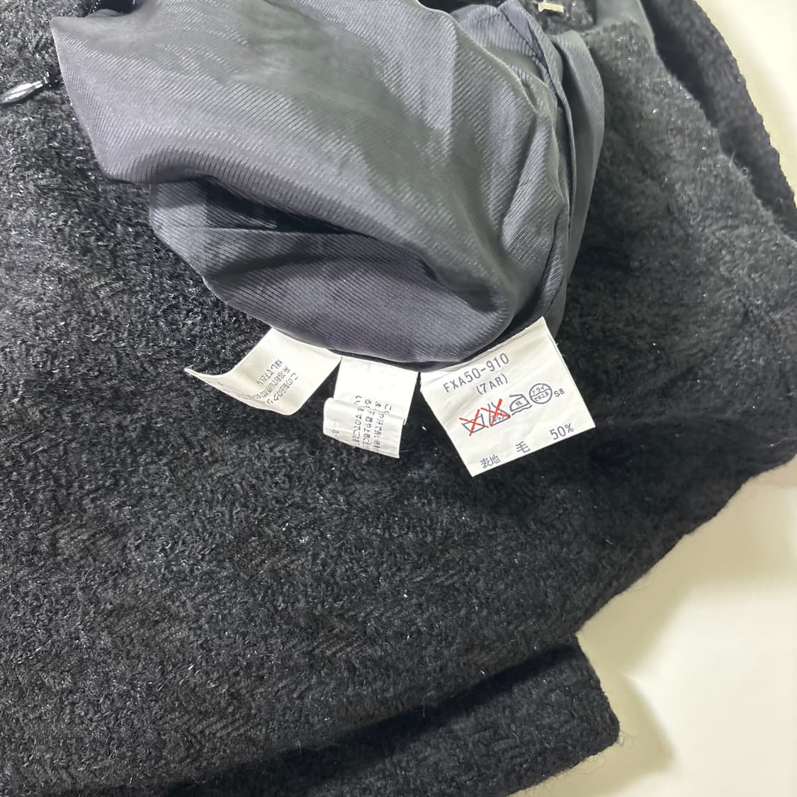 우먼S-M 버버리 블랙 A라인 미디 트위드스커트 상품이미지5