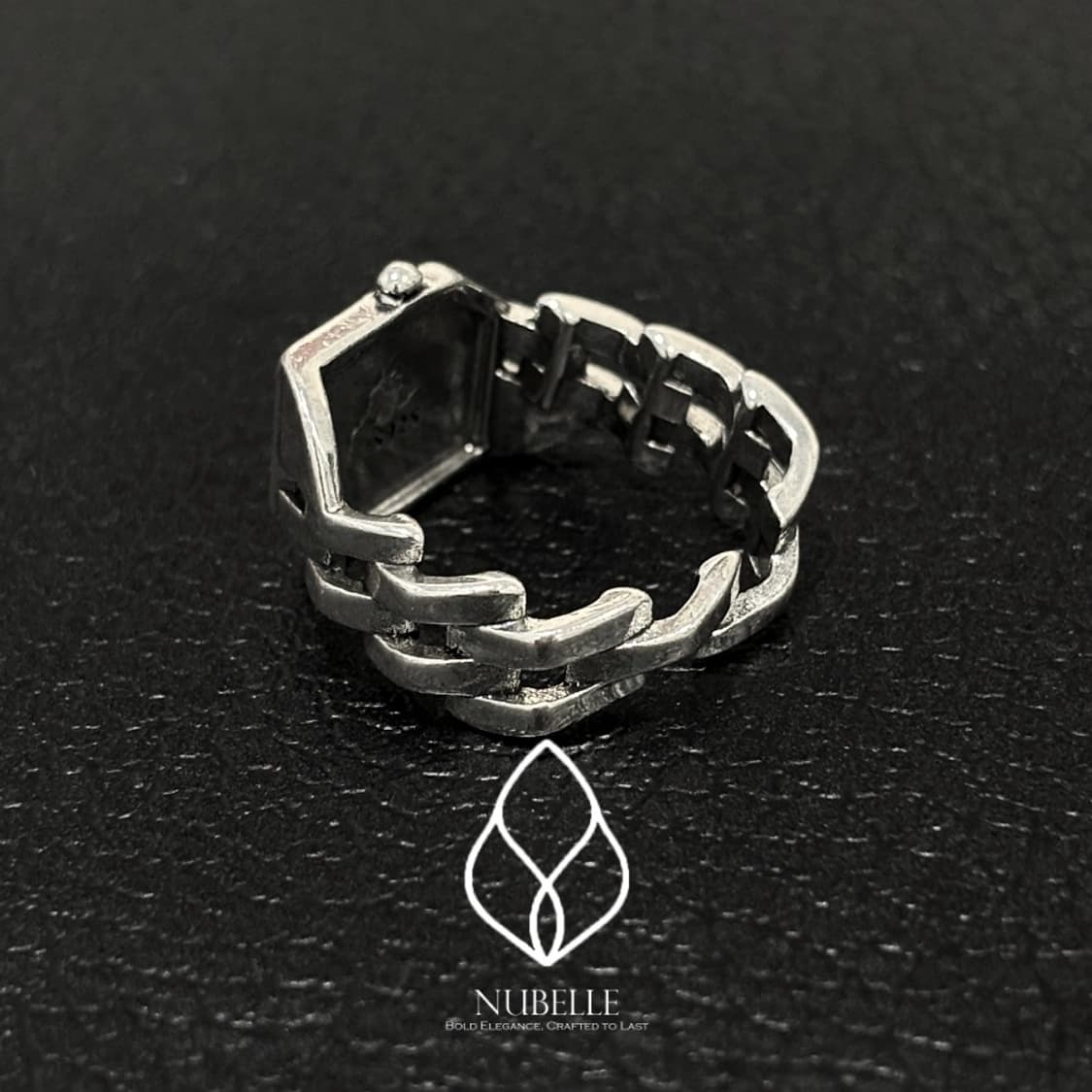 🌗 Fake watch ring / 페이크 워치 925실버 반지 상품이미지5
