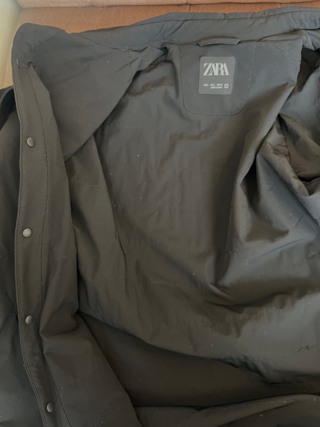 자라 남성 블랙 셔츠자켓 경량코치자켓 상품이미지6