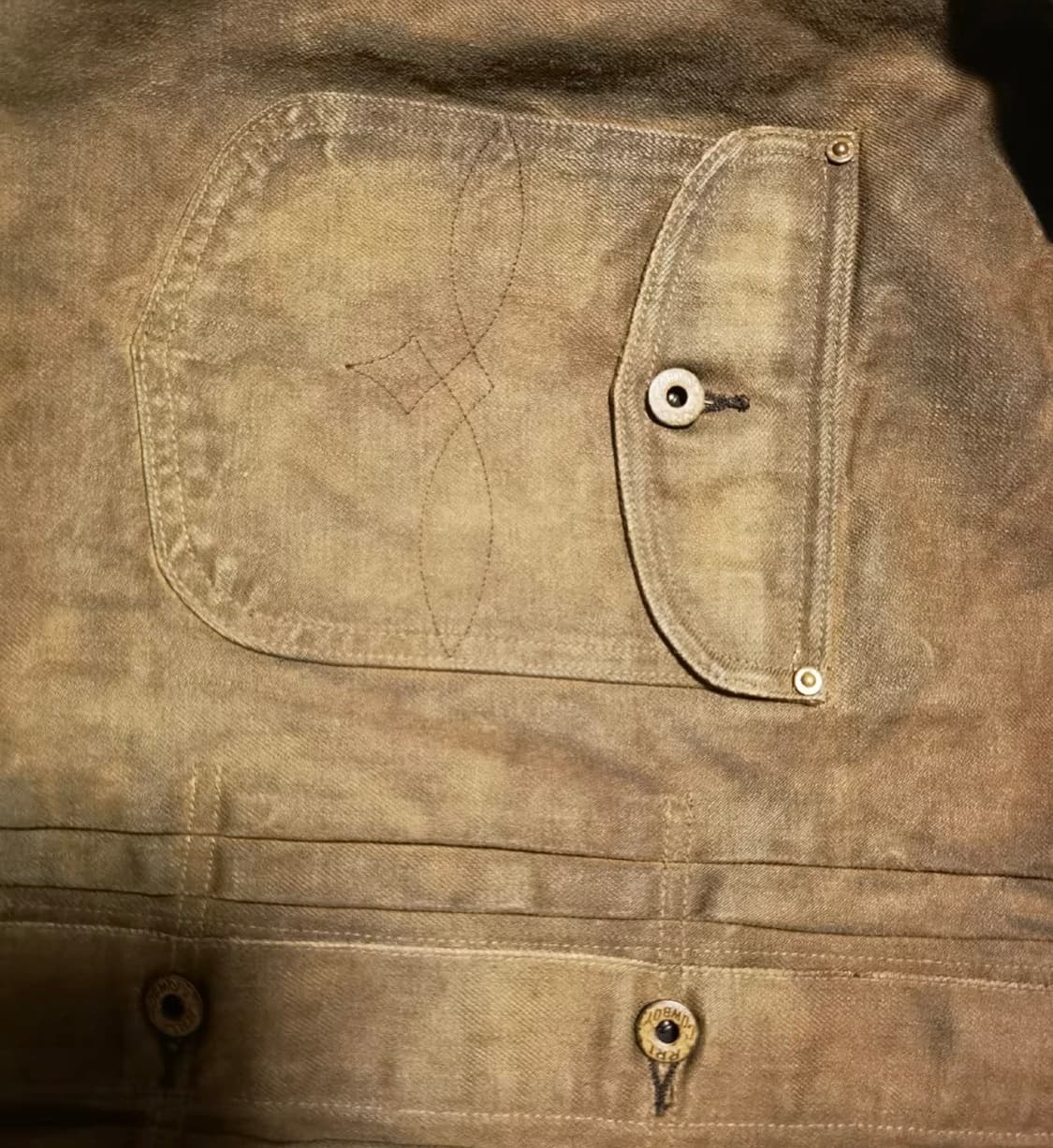 rrl 머드색 데님자켓 xxl 상품이미지3