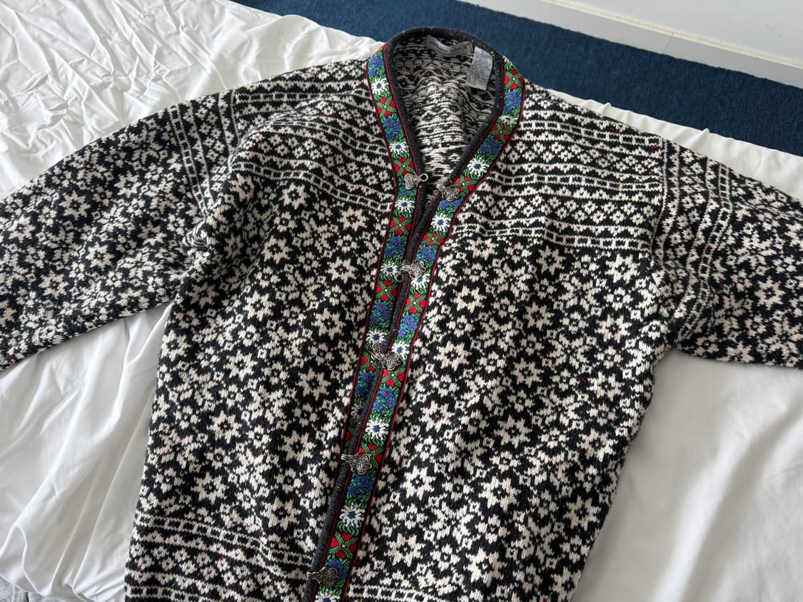 Northern Isles II 패턴 니트 가디건 노르딕 상품이미지2