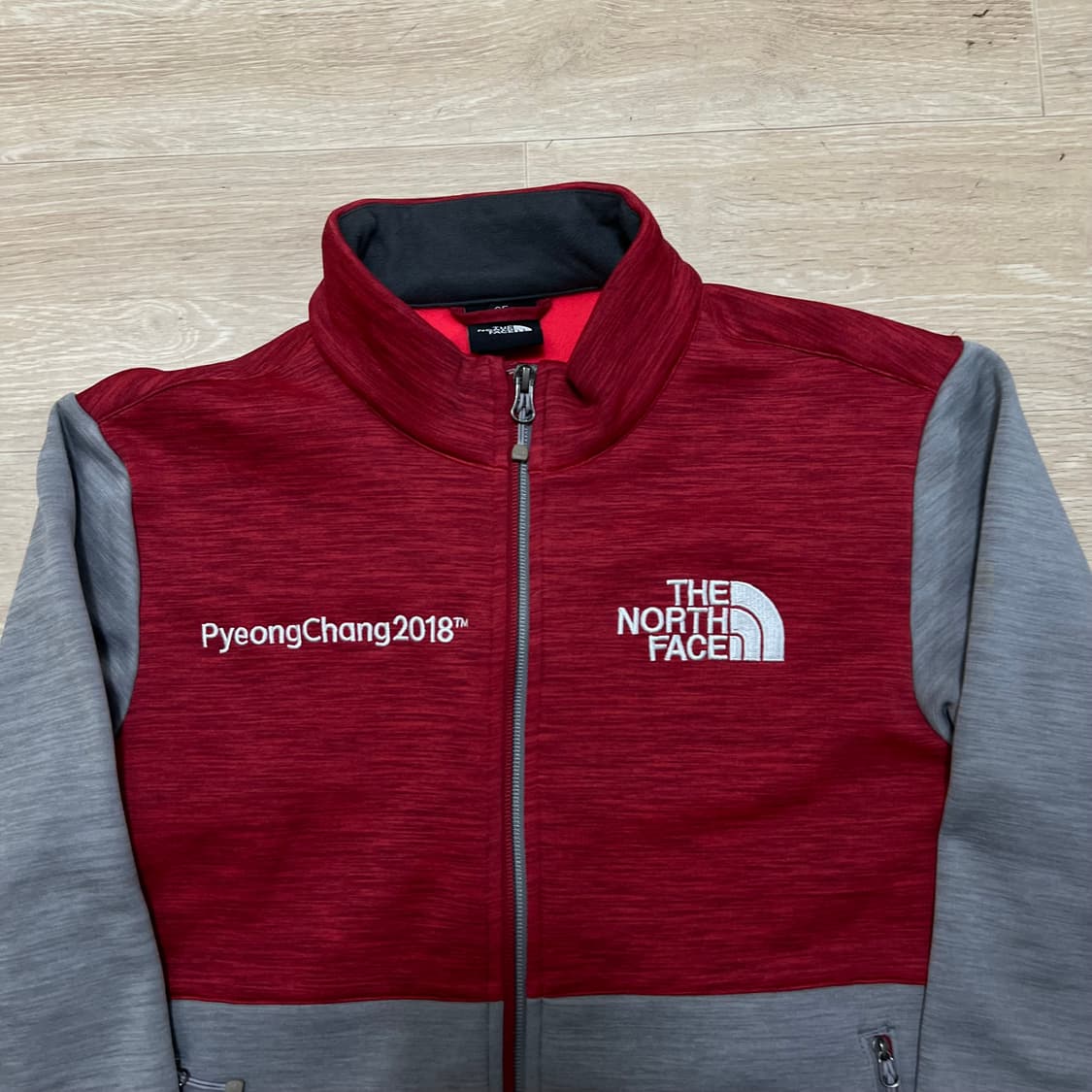 노스페이스 평창올림픽 에디션 기모 져지 트랙탑 자켓 [레드] M/95 상품이미지2