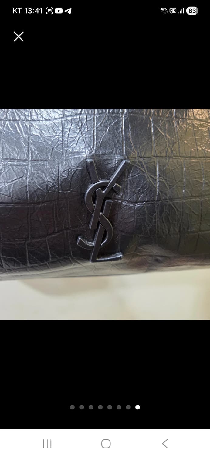 생로랑 니키 크로커다일 엠보싱 숄더 상품이미지9