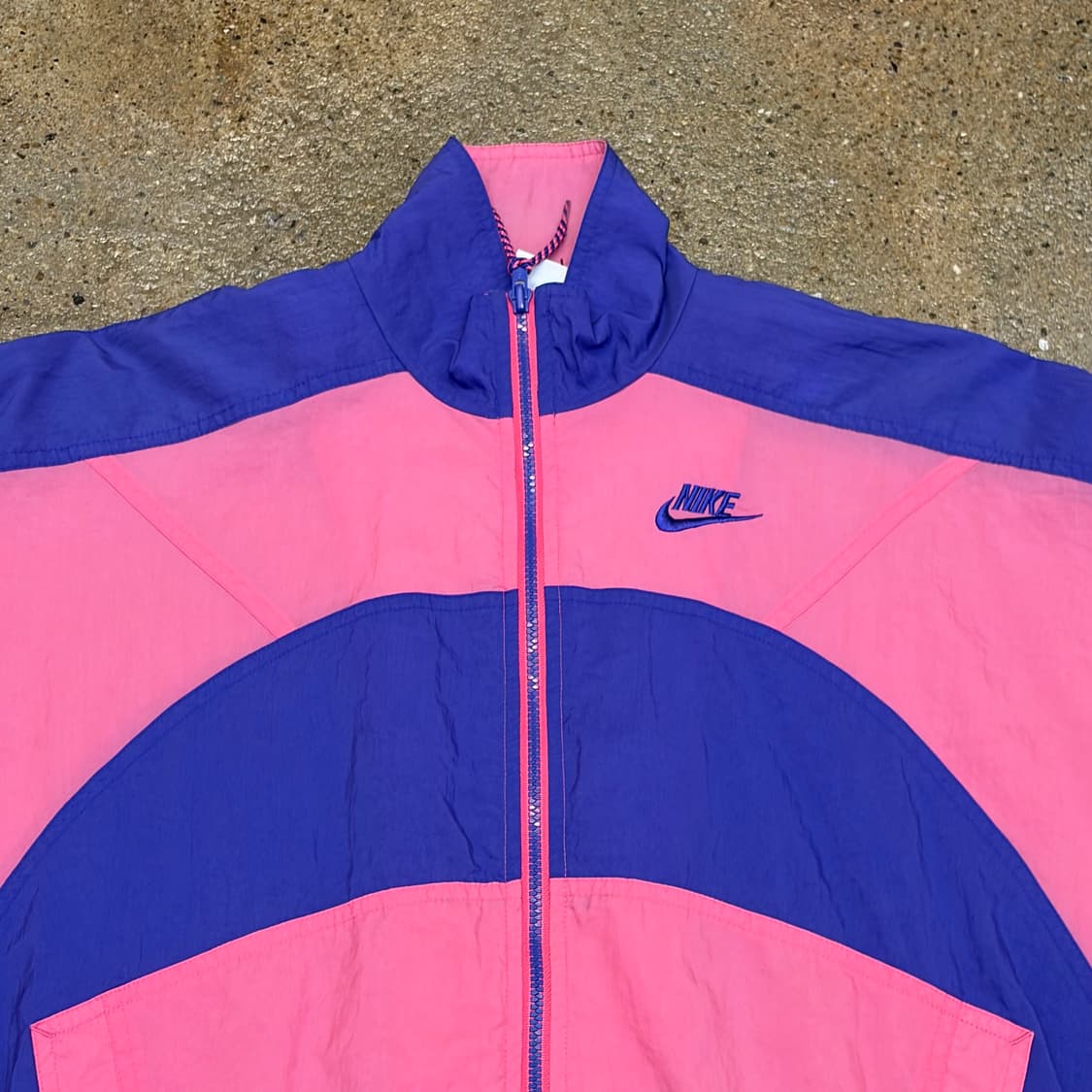 레어 80s 미국 빈티지 나이키 배색 바람막이 상품이미지4