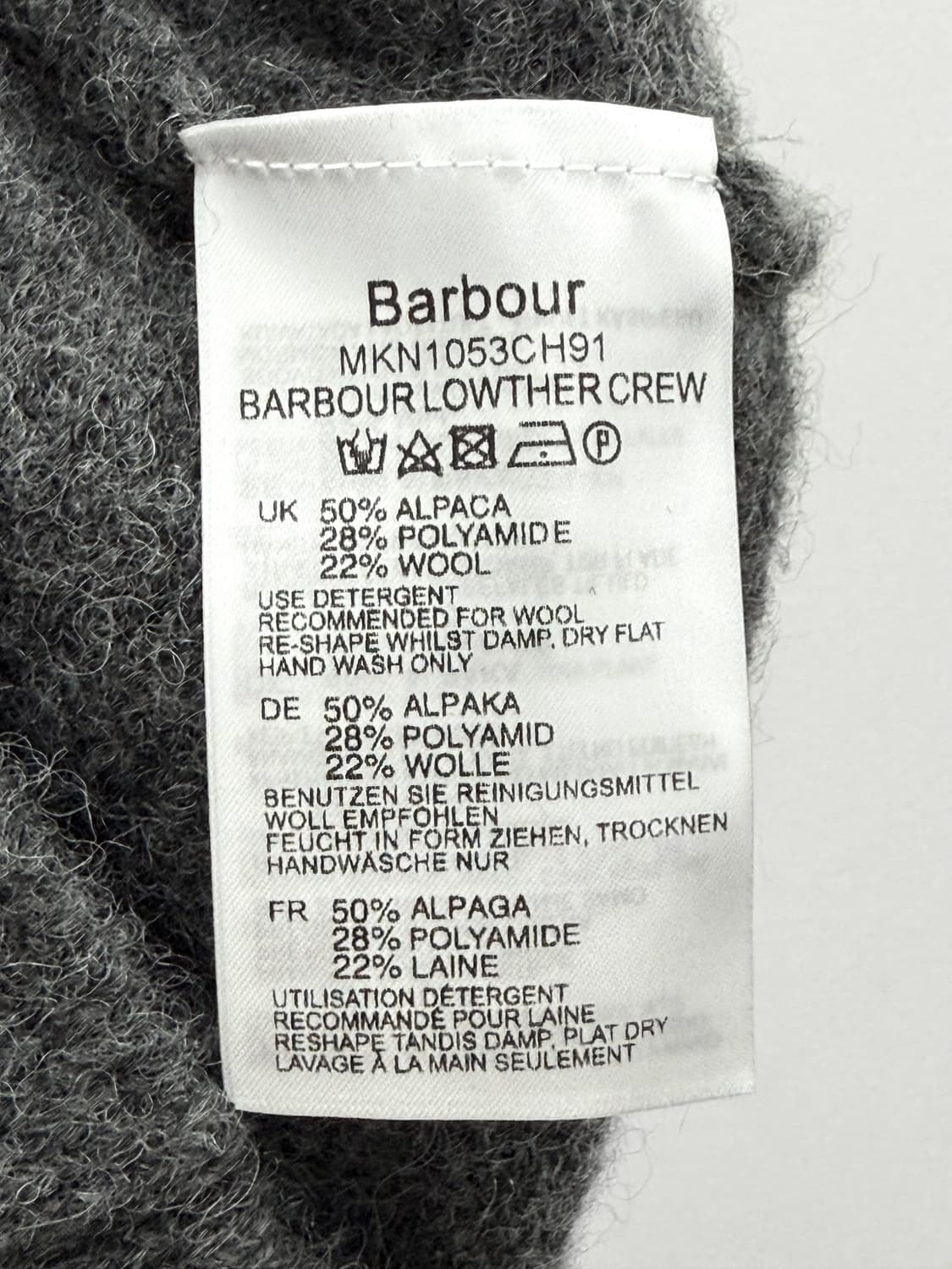 Barbour Lowther  Wool Blend Knit Sweater 상품이미지5