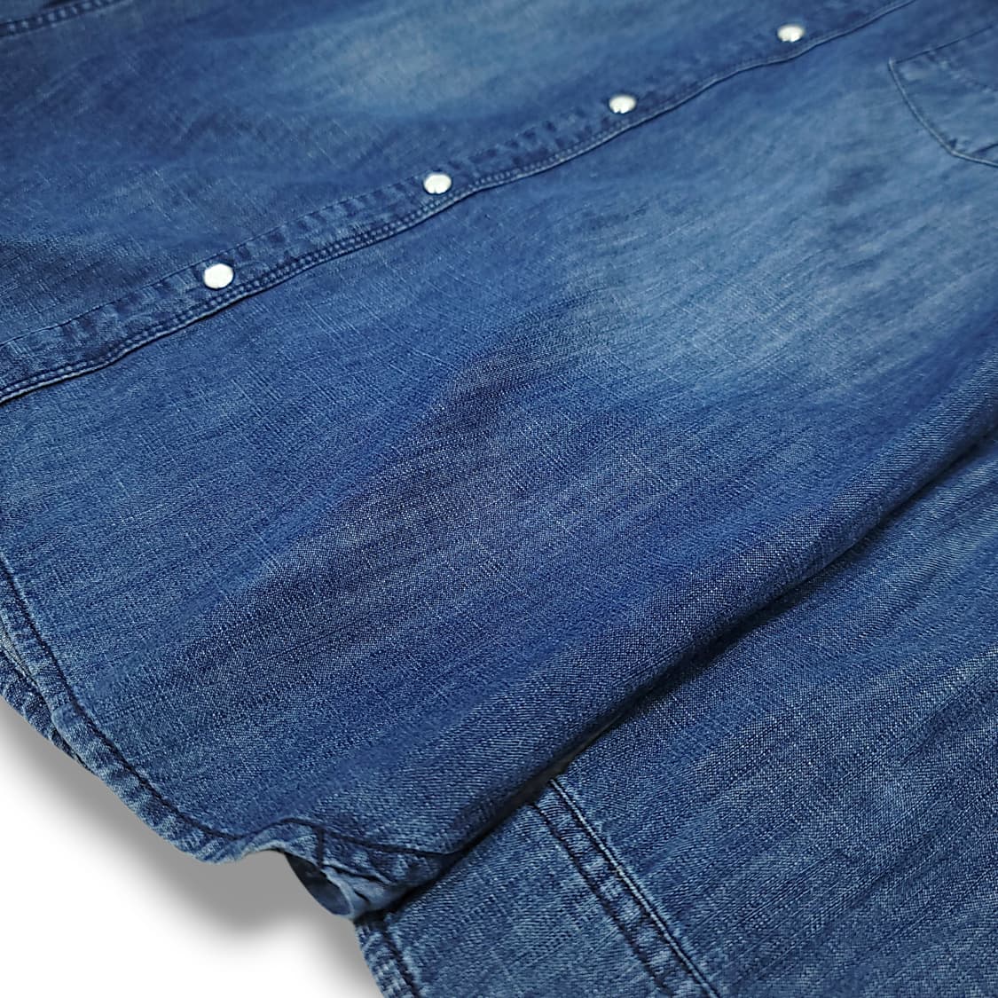 [L] 타미힐피거 진청 웨스턴 데님 긴팔셔츠 상품이미지5