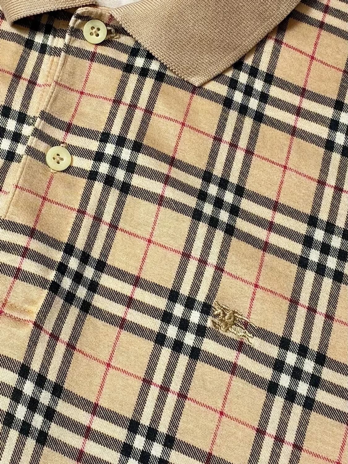 버버리 노바 체크 코튼 카라 반팔 티셔츠 PN9596 상품이미지3