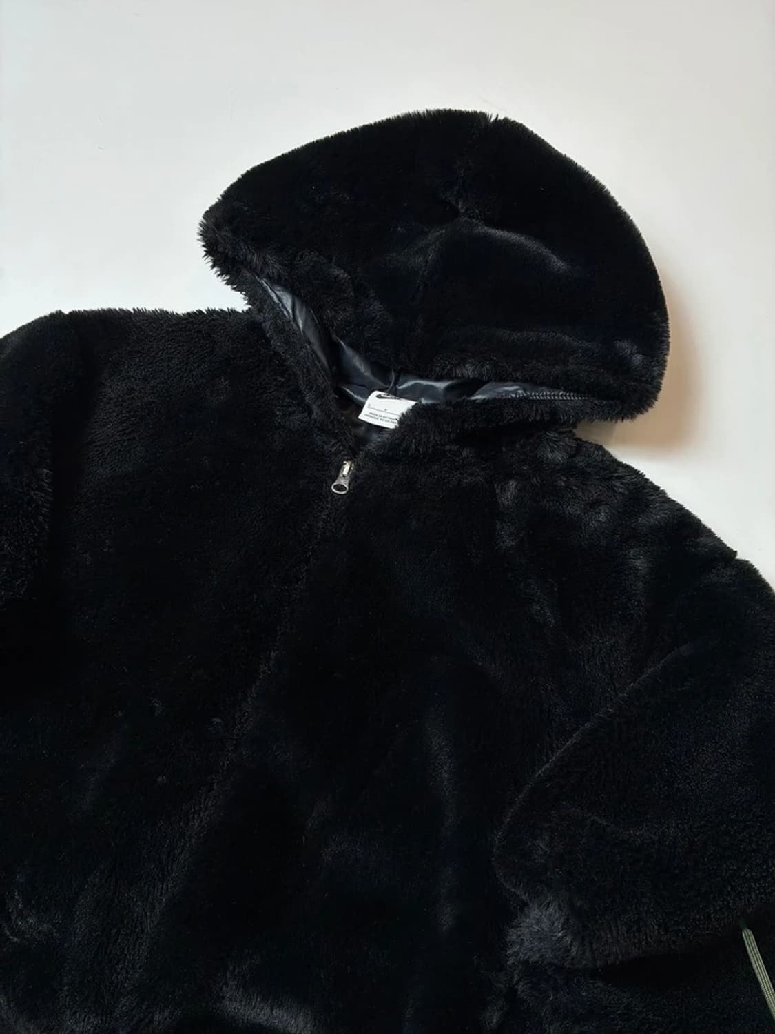 나이키 22FW 에센셜 페이크 퍼 빅로고 후디 집업 PN8658 상품이미지5