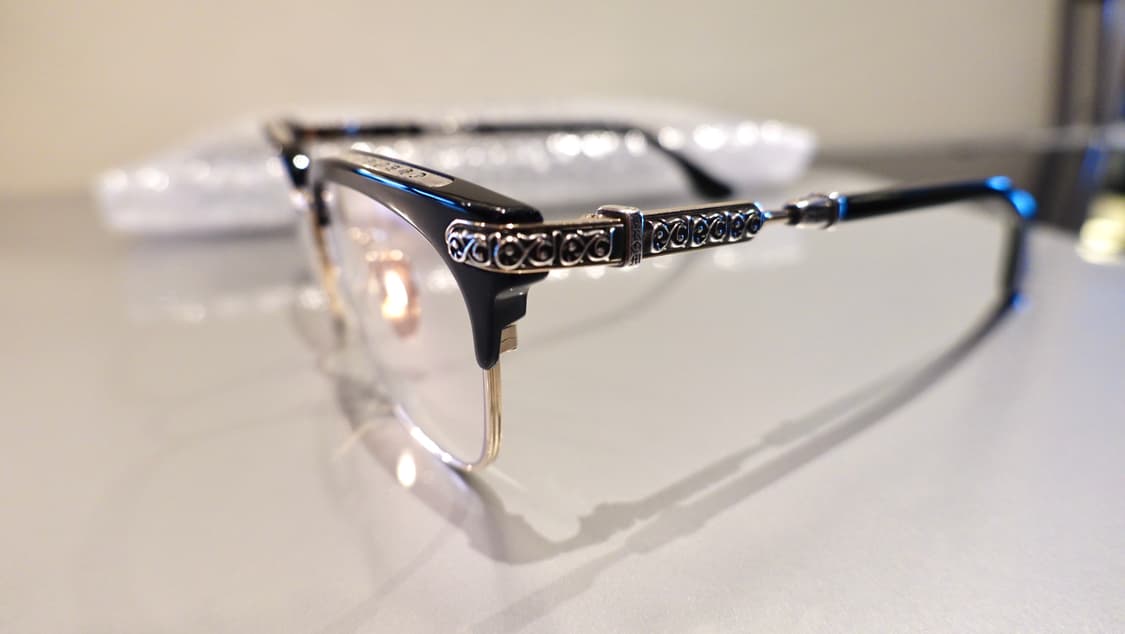 크롬하츠 버티컬스마일2 블랙실버/골드 콤비 안경 상품이미지2