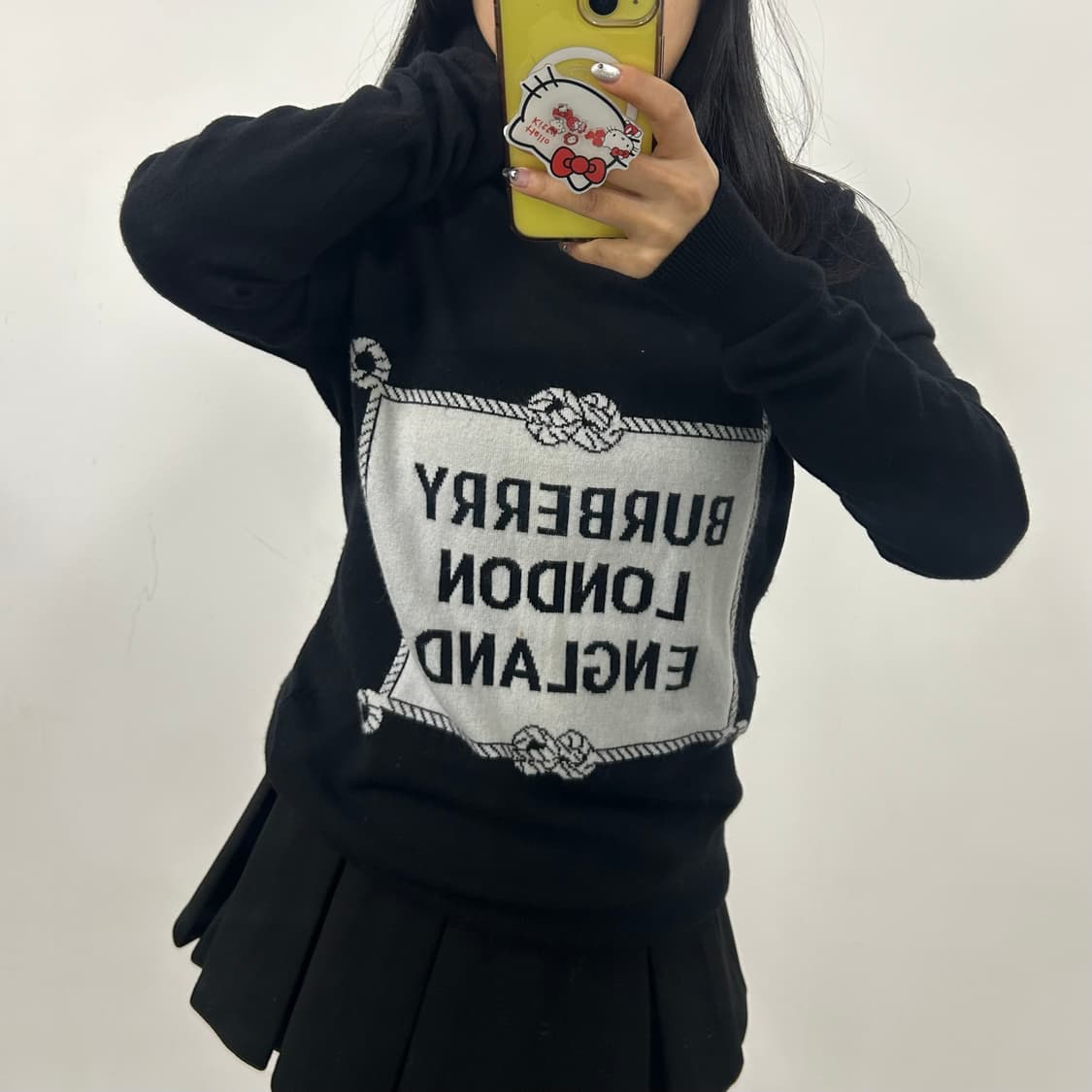 버버리 인타르시아 로고 메리노 울 니트[979] 상품이미지2