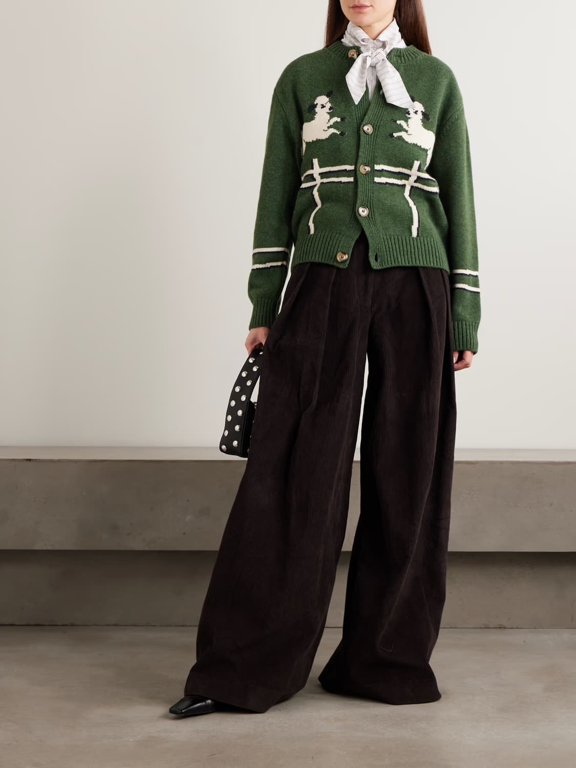 [S,M]S.S 달리 Cyril' Lamb Motif 가디건/그린 상품이미지6