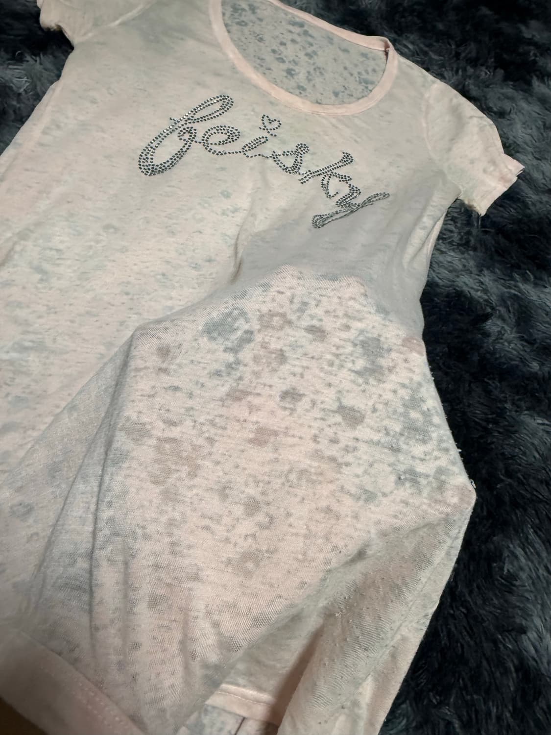 Vkei 스타일 스톤 반팔티 상품이미지6