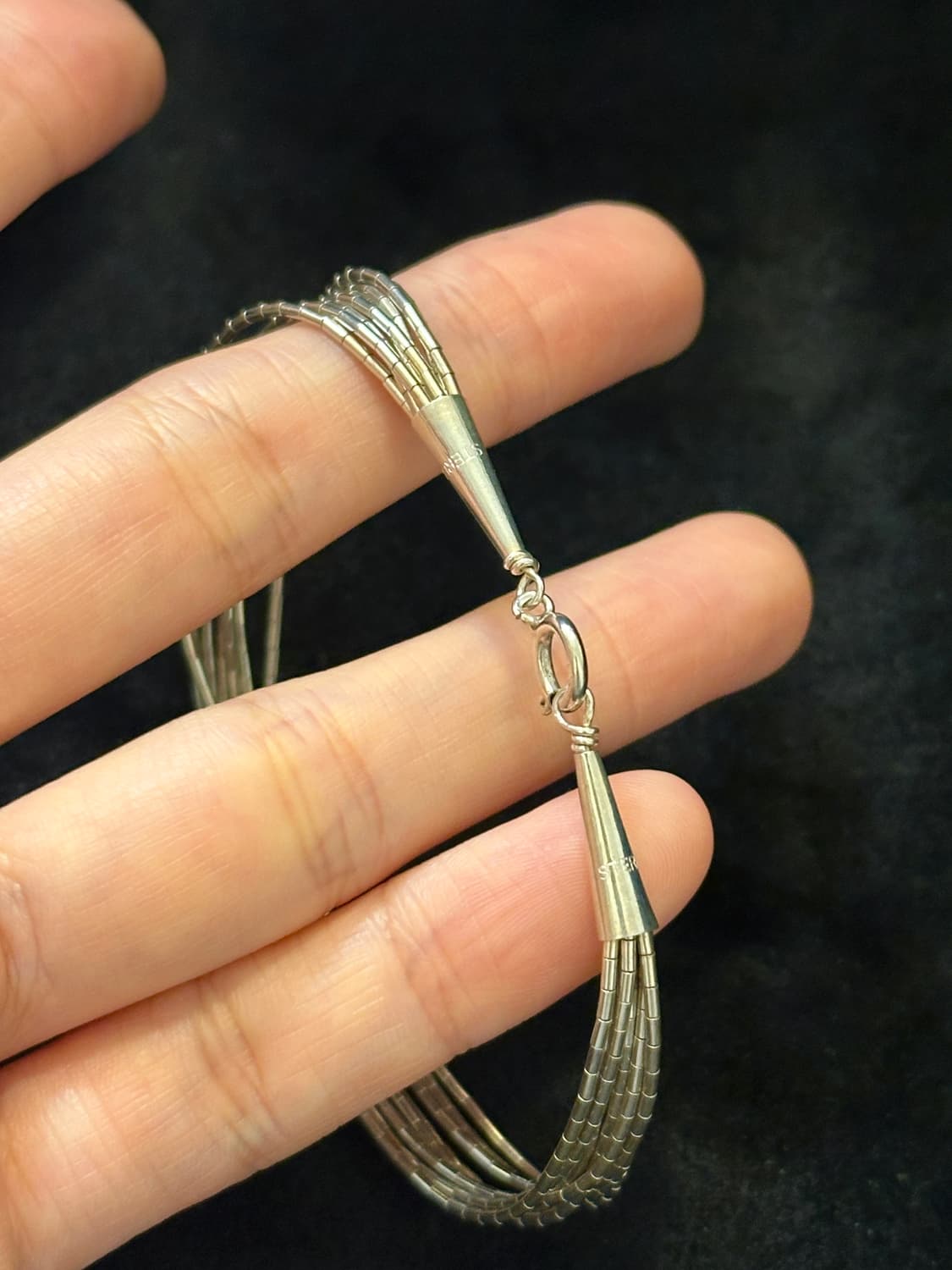 80~90s Liquid Multi Strand Ball 925silve 상품이미지5