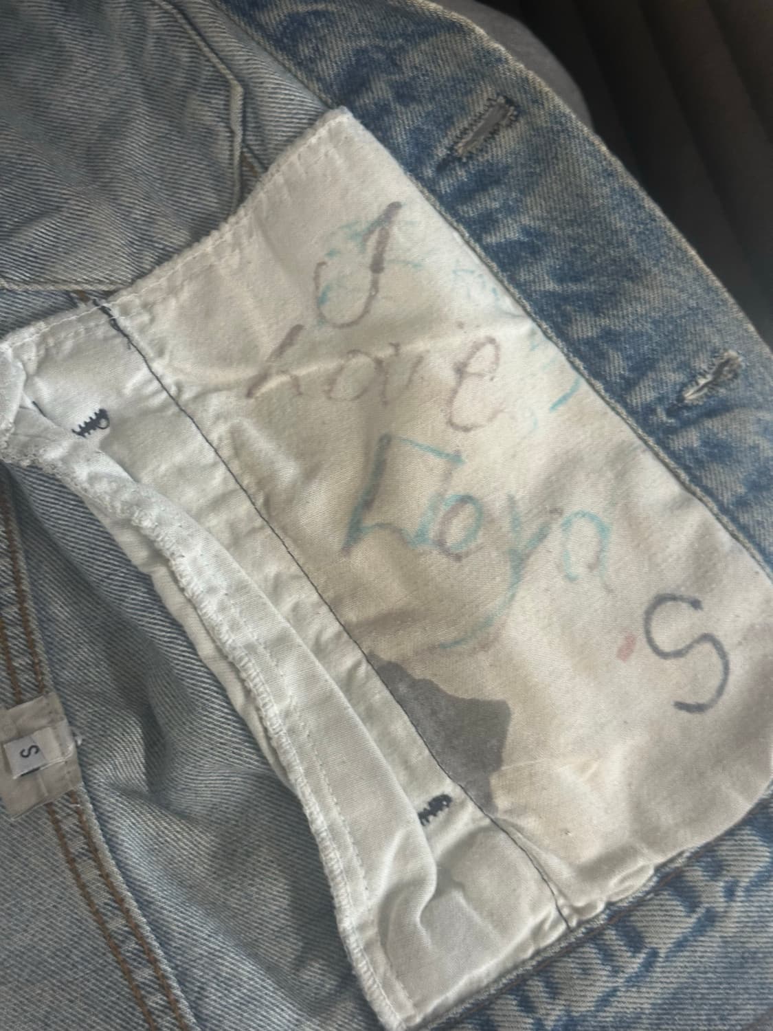 [S] FW99 마틴 마르지엘라 아티저널 실버 페인팅 자켓 팝니다 상품이미지5