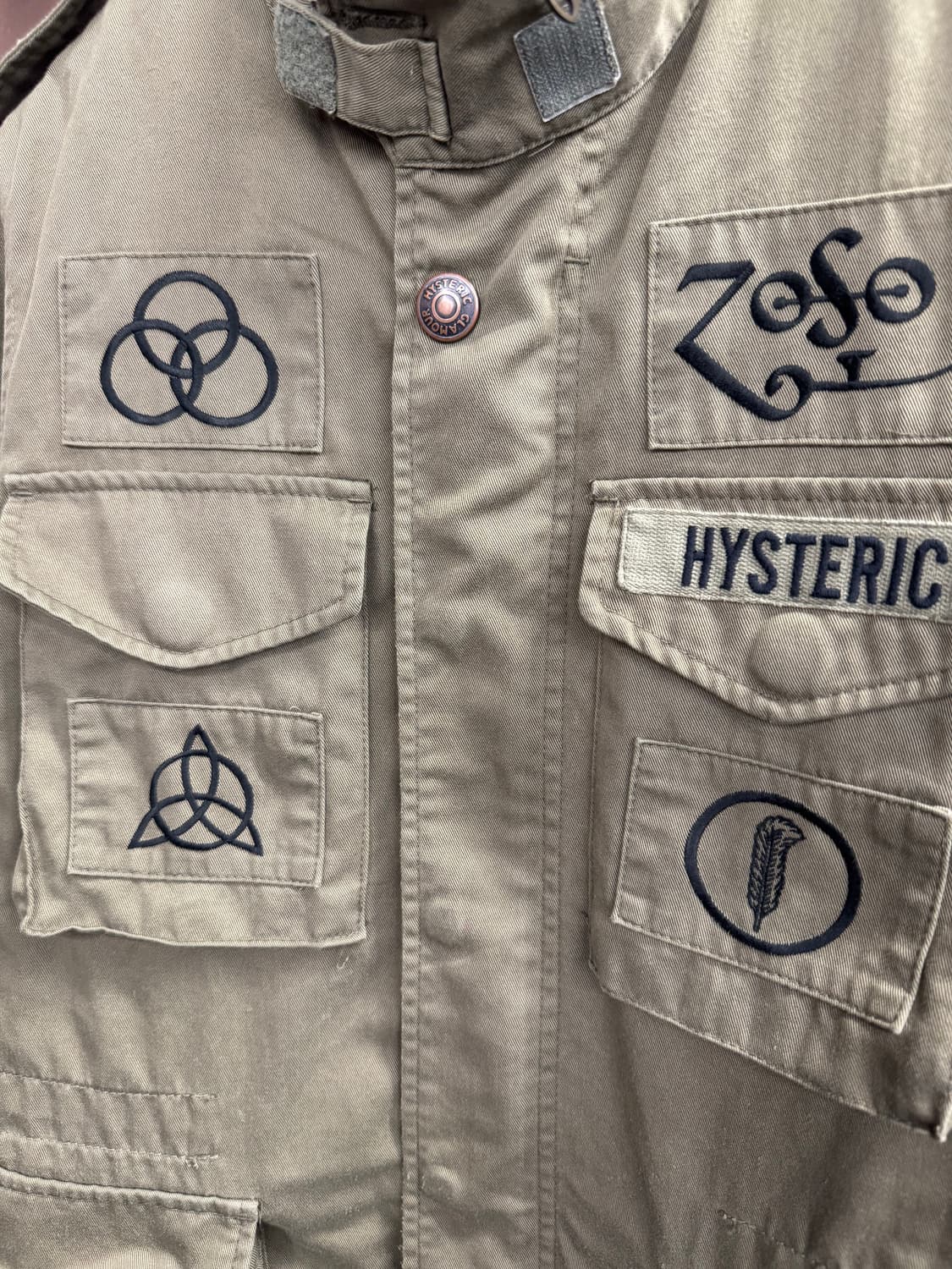 00’s 히스테릭 글래머X레드 제플린 M-65 밀리터리 자켓 상품이미지2