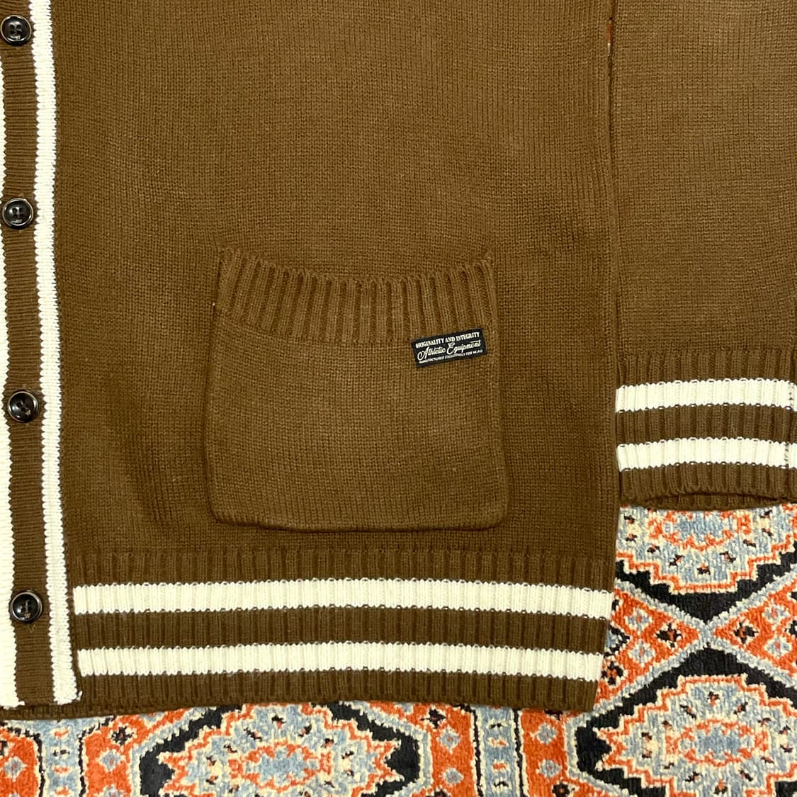 후아유 브라운 루즈핏 가디건 남성M  상품이미지3