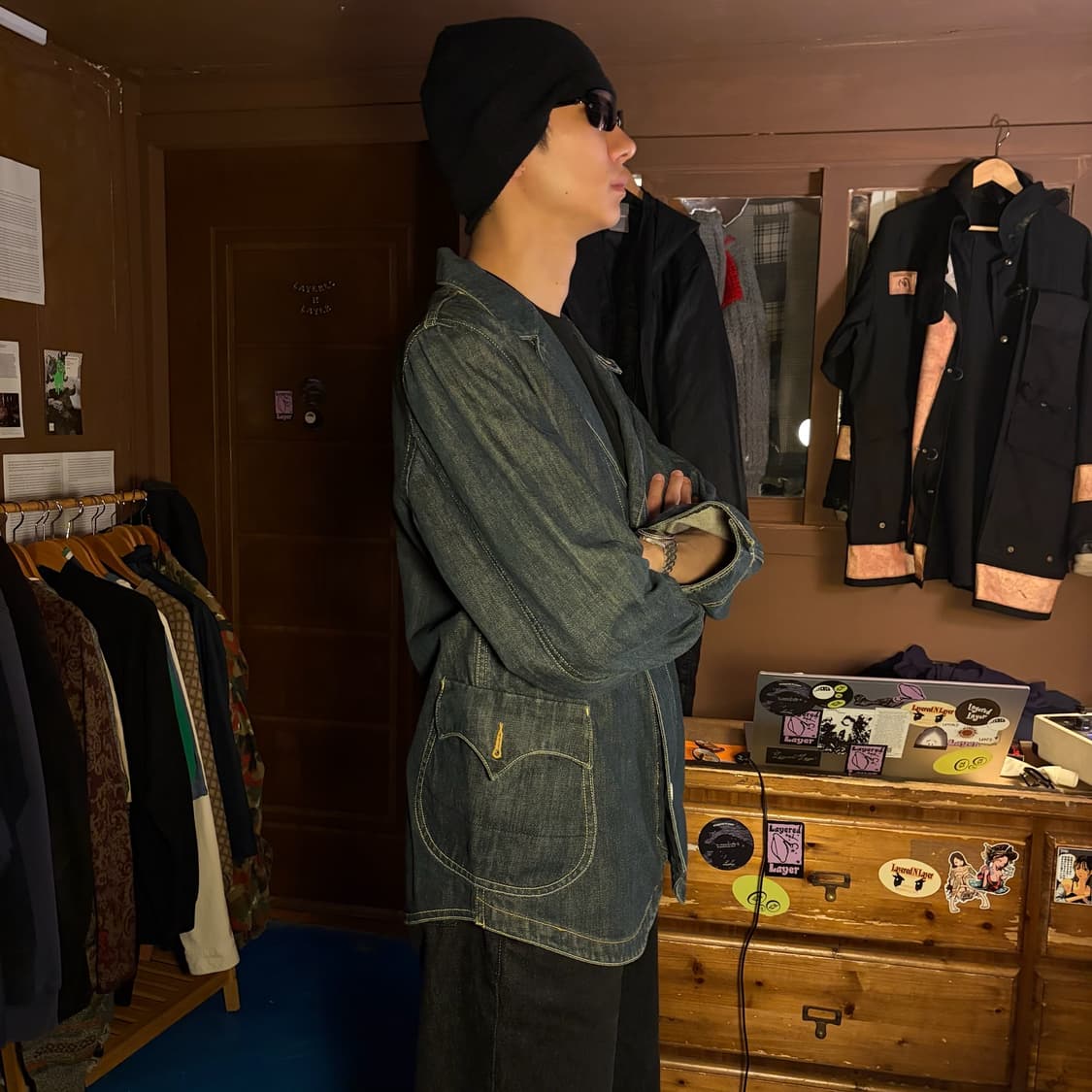 2005 LEVIS ARCUATE DENIM BLAZER JACEKT 상품이미지4