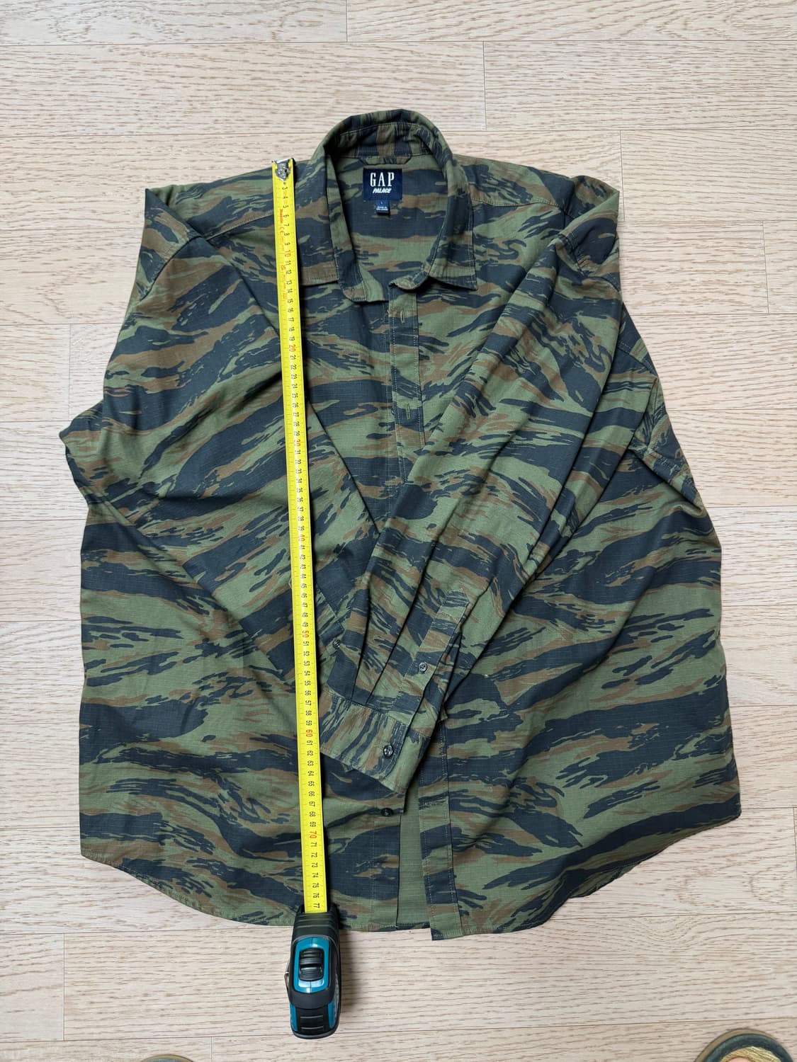 L) 팔라스 갭 옥스포드 드랍숄더 셔츠 카모 상품이미지3