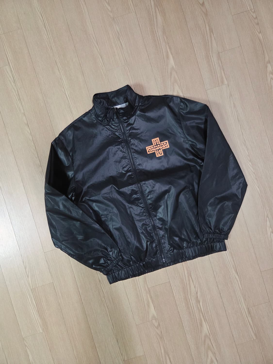 Printstar 블랙 윈드 브레이커 하이넥 점퍼 재킷 상품이미지3