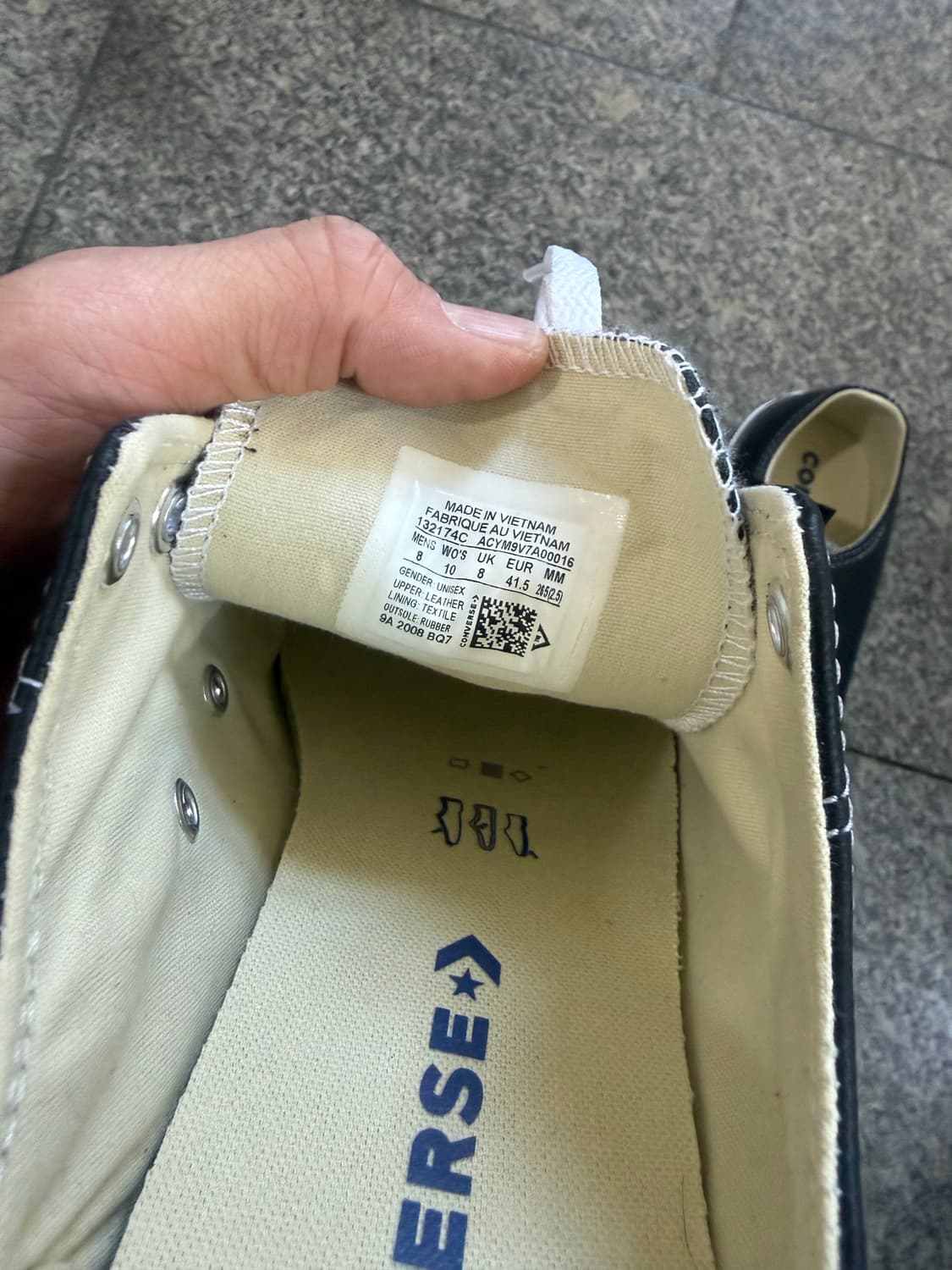 척테일러 올스타 클래식 레더 블랙 132174C 상품이미지3