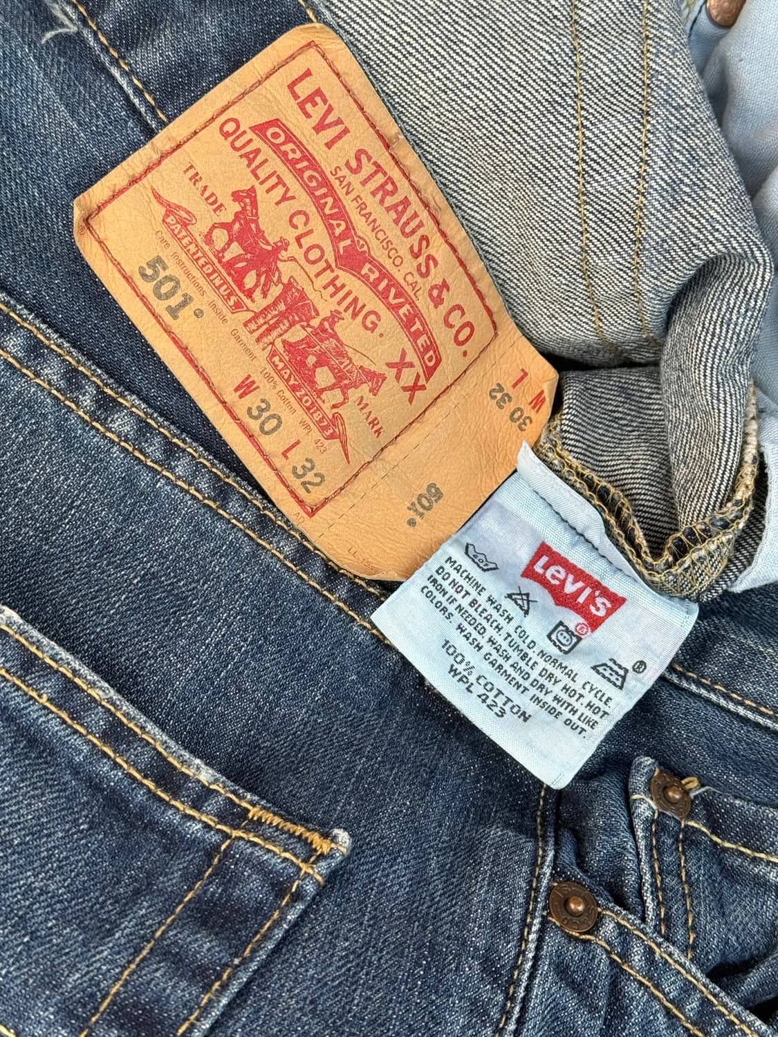 00s 리바이스 501 오리지날 핏 데님팬츠 상품이미지9