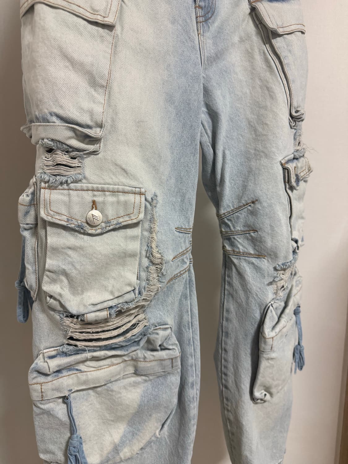 빈티지 데님 카고팬츠 상품이미지4