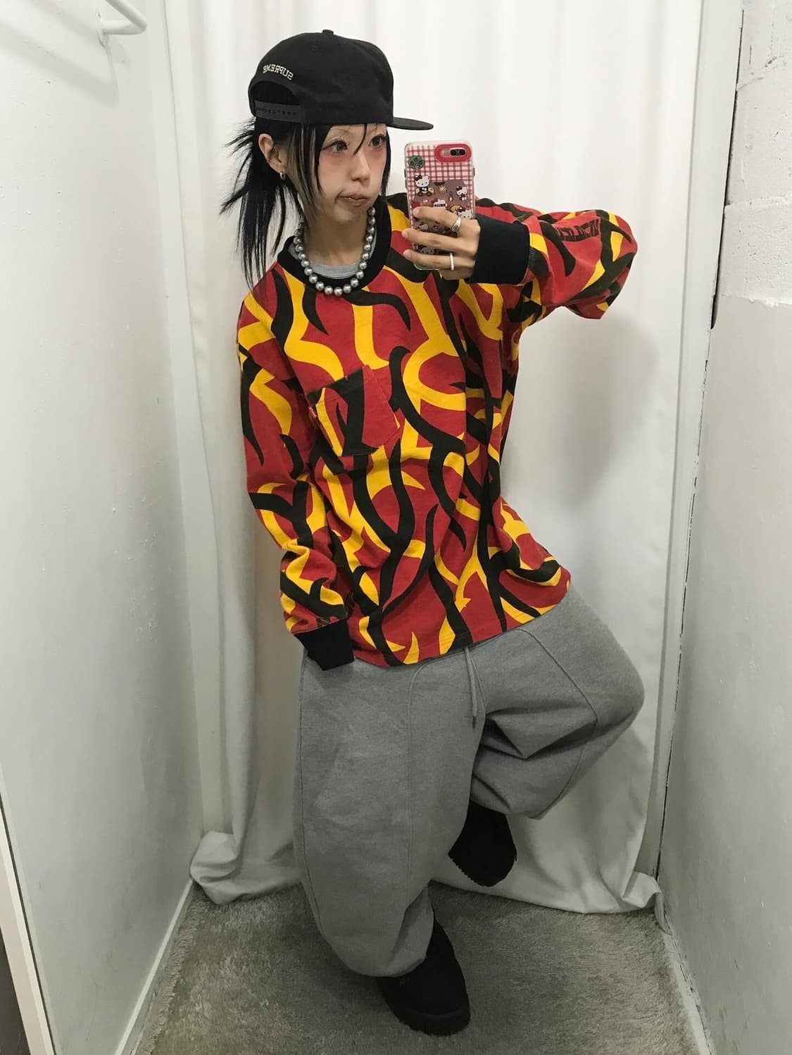 Supreme Red Tribal Pocket L/S - 19Fw 상품이미지2