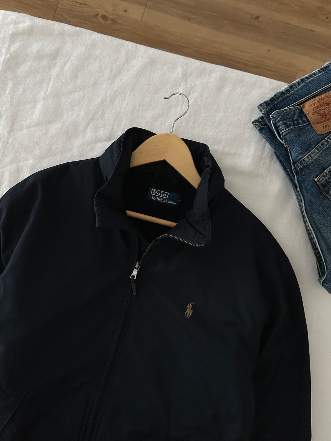 폴로 랄프로렌 기모 블루종 XL 상품이미지1