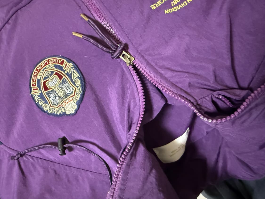 Aime leon dore 컬리지에이트팝오버 퍼플(패디드 아노락) 상품이미지4